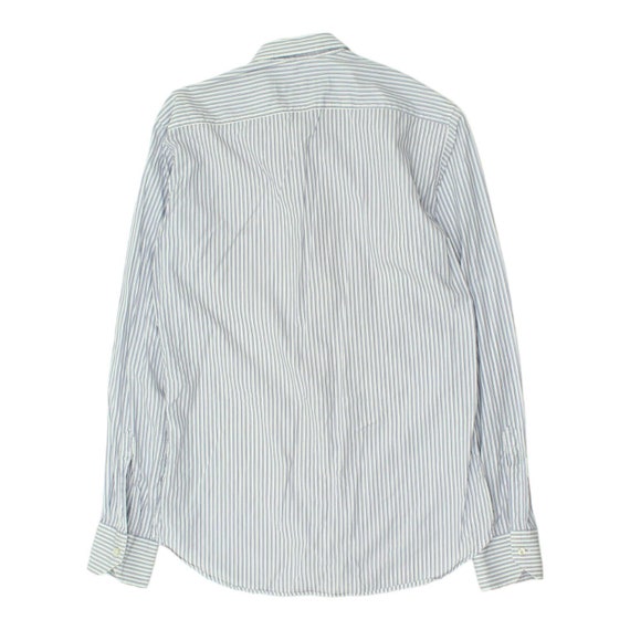 Etro Mens Blue White Striped Spread Collar Shirt … - image 2