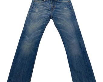 Meltin Pot Distressed Jeans | Vintage High End Luxury Designer Denim Blue VTG