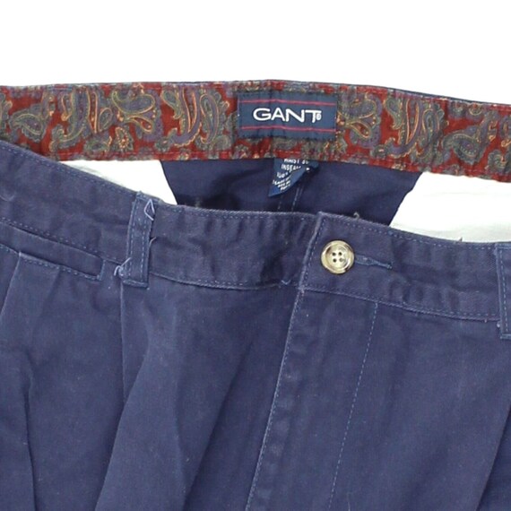 GANT Navy Blue Cotton Chino Trousers | Vintage Lu… - image 3