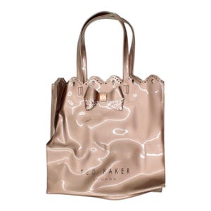 Sac fourre-tout rose en vinyle pour femme Ted Baker | Sac à main haut de gamme VTG