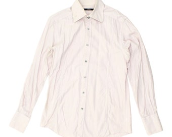 Chemise boutonnée en coton rose Gucci pour homme | Designer de luxe vintage haut de gamme VTG