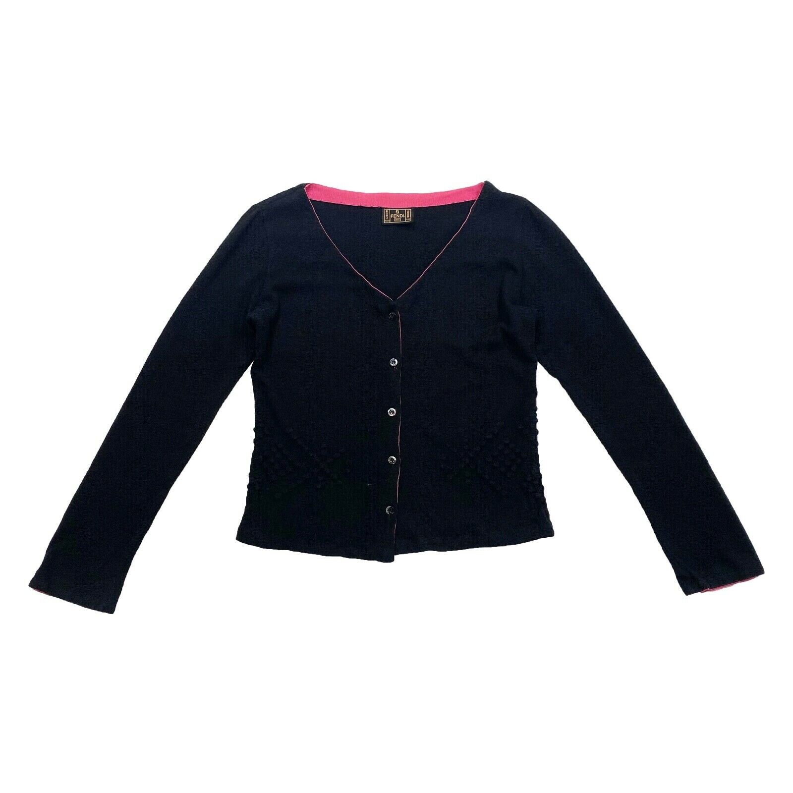 Fendi Womens Wool Cardigan Sweater 