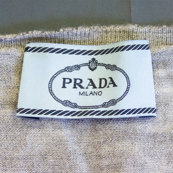 Prada Long Sleeve V Neck Dress | Vintage Italian … - image 3