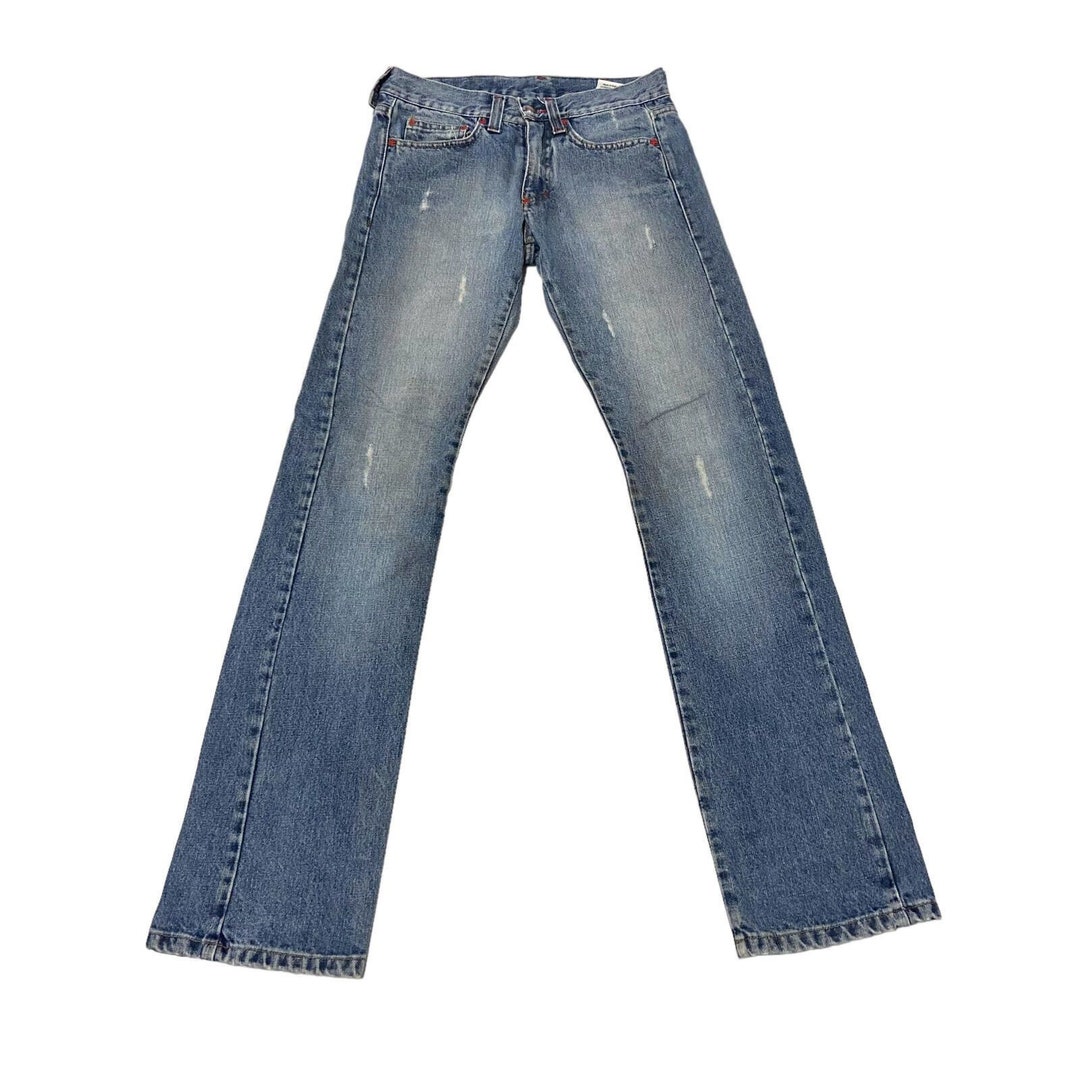 Zu Elements Women's Distressed Jeans Vintage Designer Blue