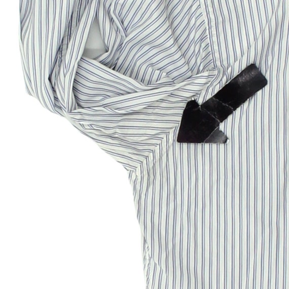 Etro Mens Blue White Striped Spread Collar Shirt … - image 4