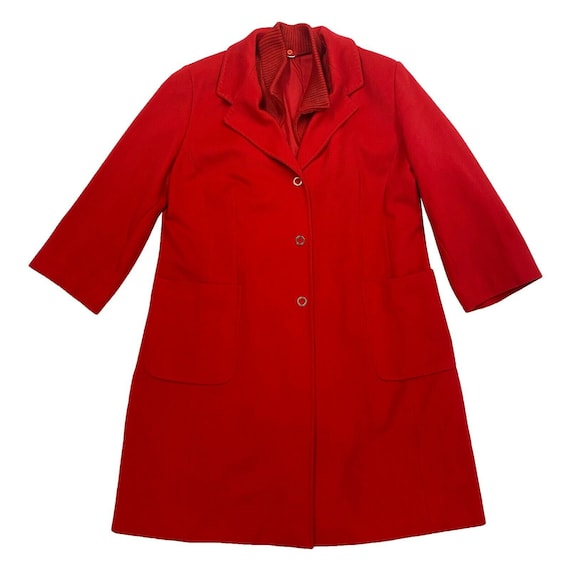 Voyage By Marina Rinaldi Red Womens Overcoat | Vin