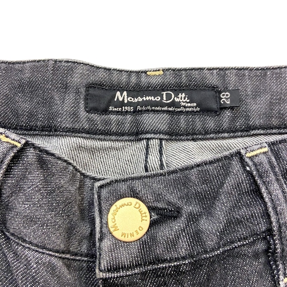 Massimo Dutti Mujer Jeans Vintage Diseñador Gris Oscuro - Etsy