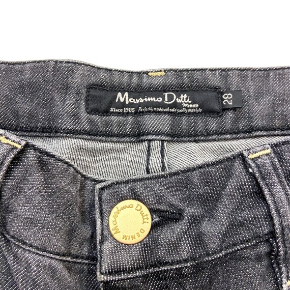 Massimo Dutti Mujer Jeans Vintage Diseñador Gris Oscuro - Etsy