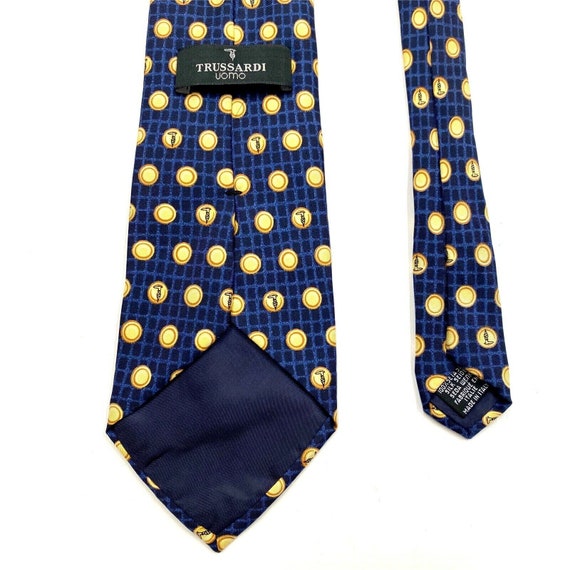 Trussardi Uomo Dot Pattern Silk Tie | Vintage Lux… - image 2