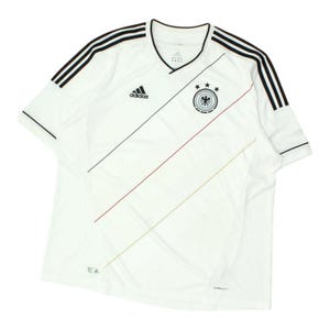 Germany Mens Home Shirt | 2012-13 Adidas White International Football Jersey