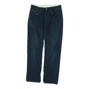 Polo Ralph Lauren Trousers | Vintage Mens Blue Chino Pants High End Designer VTG