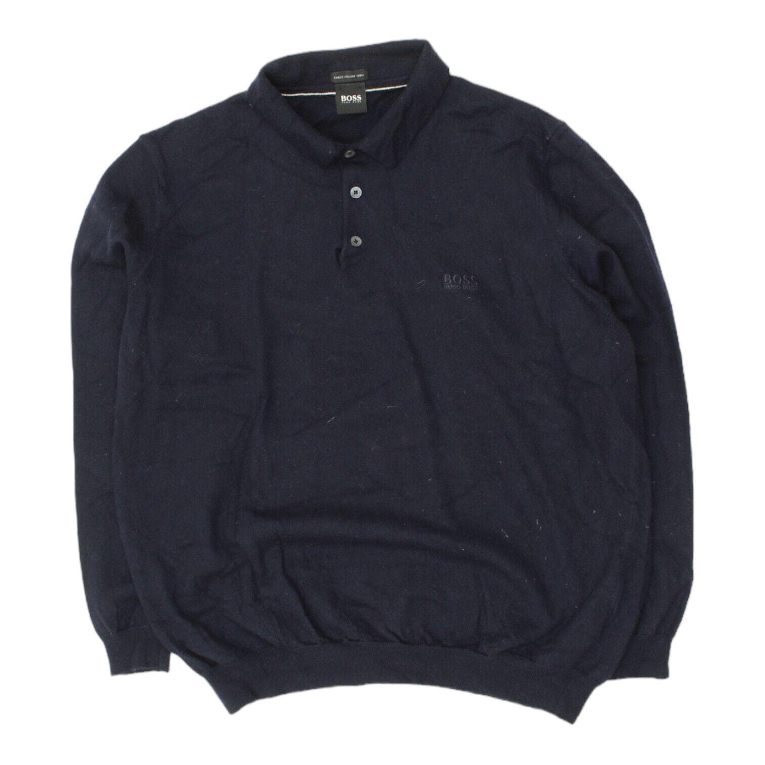Hugo boss collared jumper sale