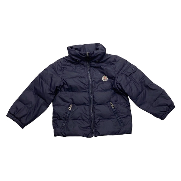 Moncler Age 2 Kids Down Puffer Jacket | Vintage High End Designer Navy Blue VTG