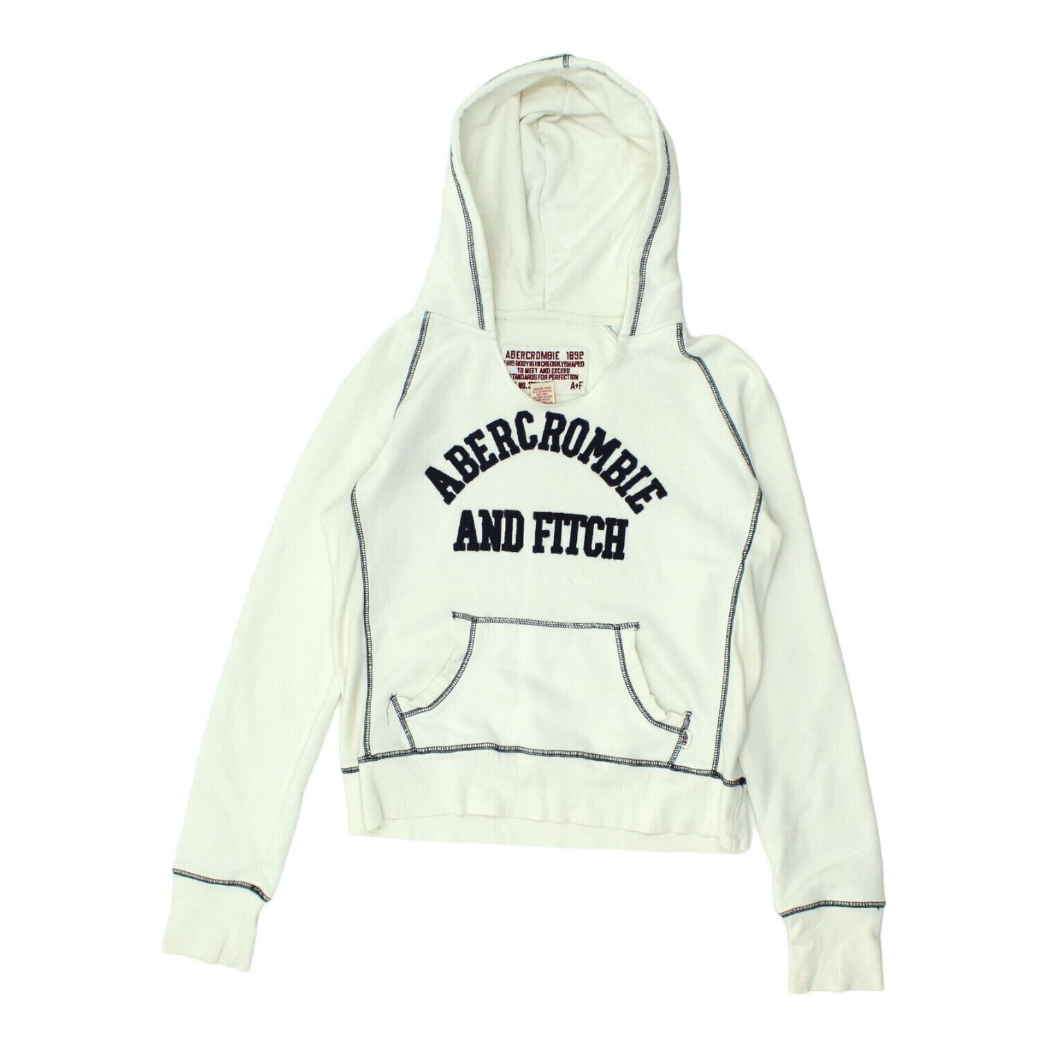 Abercrombie white 2024 hoodie