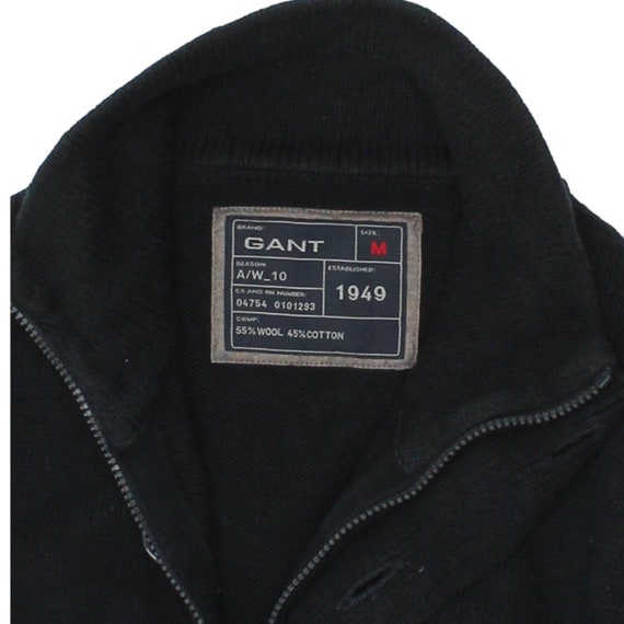 GANT Mens Navy Blue Wool Cotton Knit Cardigan Jac… - image 2