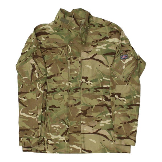 Military Surplus Olive Green Camo Jacket British Military Mens - Main Image