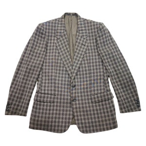 Valentino Uomo Check Blazer Jacket | Vintage High End Luxury Designer Suit VTG