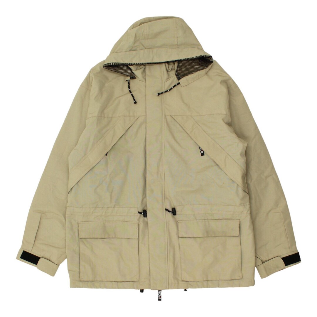 Sector Expander Mens Khaki Hooded Utility Coat | Vintage