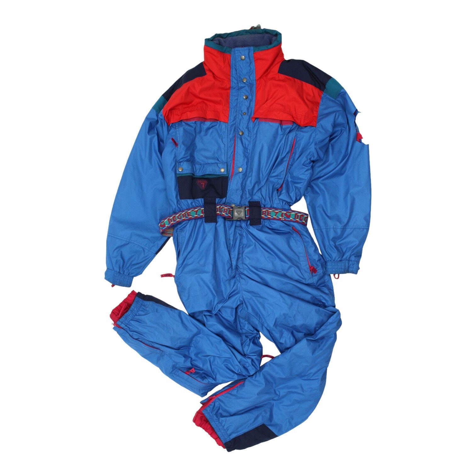 Degre Mens Blue Ski Suit Vintage Retro Winter Sportswear