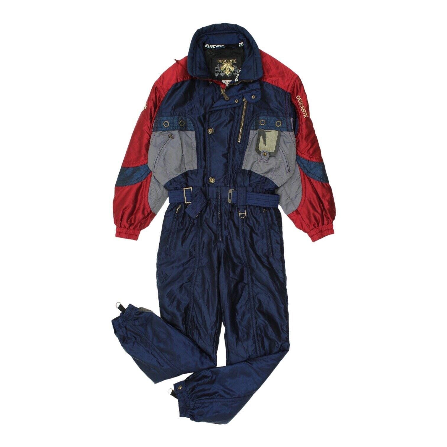 スキー DESCENTE vintage ski suits Vintage DESCENTE Ski Suit Retro Ski Suit Snowboarding Suit