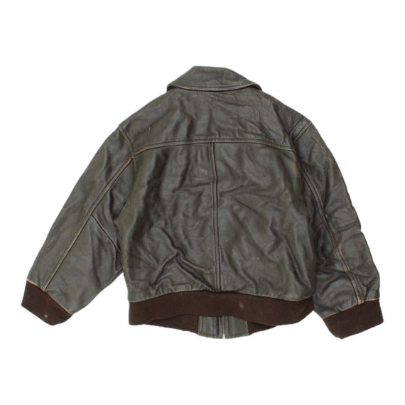 Cherokee Boys Dark Brown Leather Biker Jacket | V… - image 2