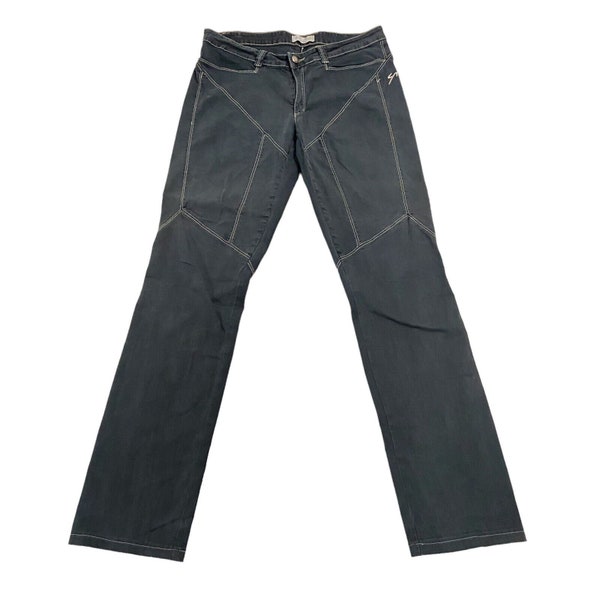 Carlo Chionka Women's Low Rise Slim Jeans | Vintage Black Cotton Elastane VTG