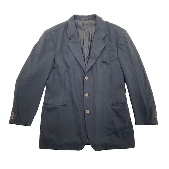 Giorgio Armani Black 3 Button Blazer Jacket | Vin… - image 1