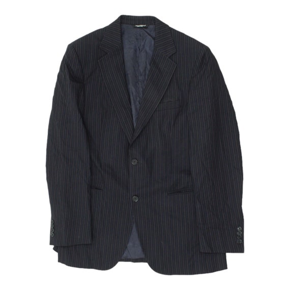 Dolce & Gabbana Mens Black Pin Stripe Blazer Jack… - image 1