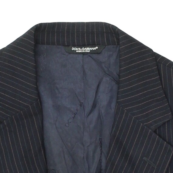 Dolce & Gabbana Mens Black Pin Stripe Blazer Jack… - image 4