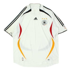Germany 2006-08 Home Shirt | Vintage Mens White Adidas Sportswear Jersey VTG