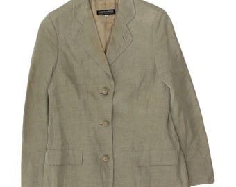 Vintage 90s Giorgio Armani Linen Blend Textured Stripe