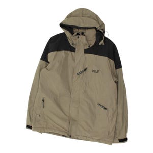 Jack Wolfskin Mens Brown Fleece Lined Hooded Jacket | High End Outdoors Designer