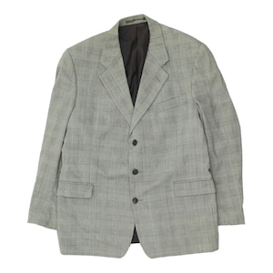 Yves Saint Laurent Mens Grey 3 Button Blazer Jacket | Vintage Designer Suit VTG