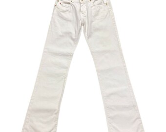 Ballantyne Womens White Jeans | Vintage High End Designer Denim Trousers W28