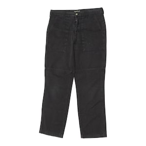 Leesures By Lee Mens Black Straight Leg Jeans | Vintage Designer Workwear Denim