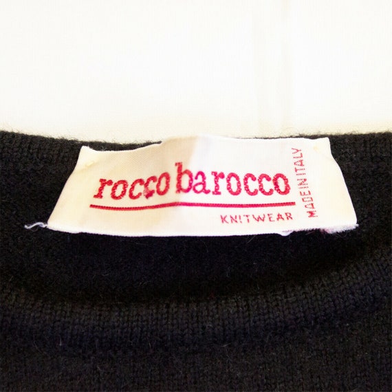 Roccobarocco Womens Knitted Sweater Top | Vintage… - image 3