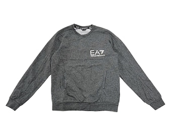 EA7 Emporio Armani Pocket Sweatshirt | Vintage High End Luxury Designer Grey VTG