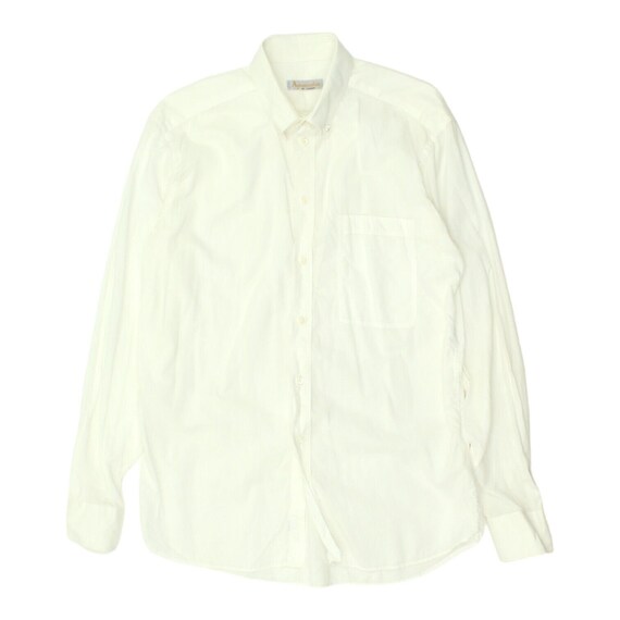 Aquascutum Mens White Button Down Collar Shirt | … - image 1