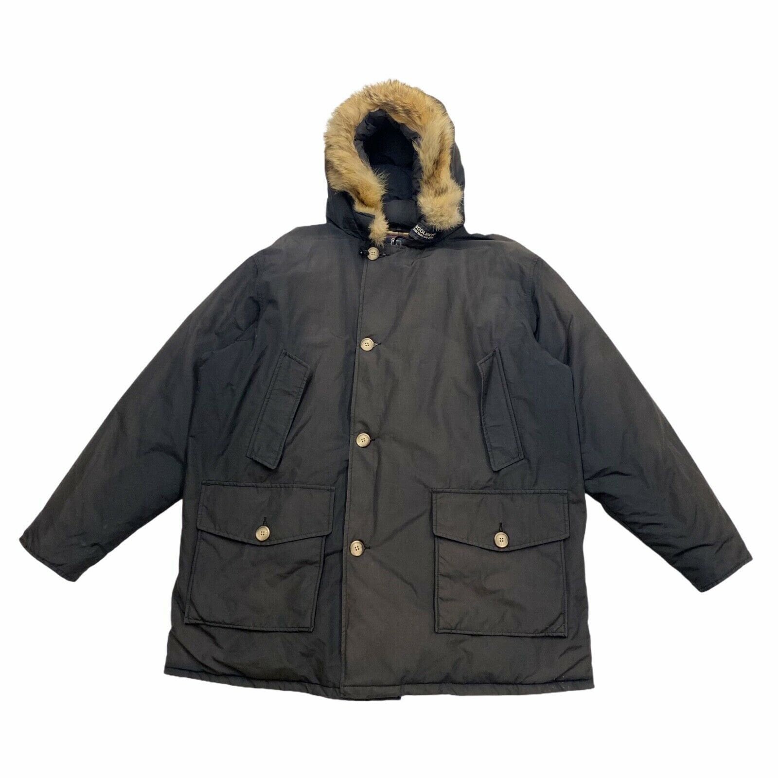 Woolrich Down Padded Arctic Parka Coat Vintage Luxury Designer