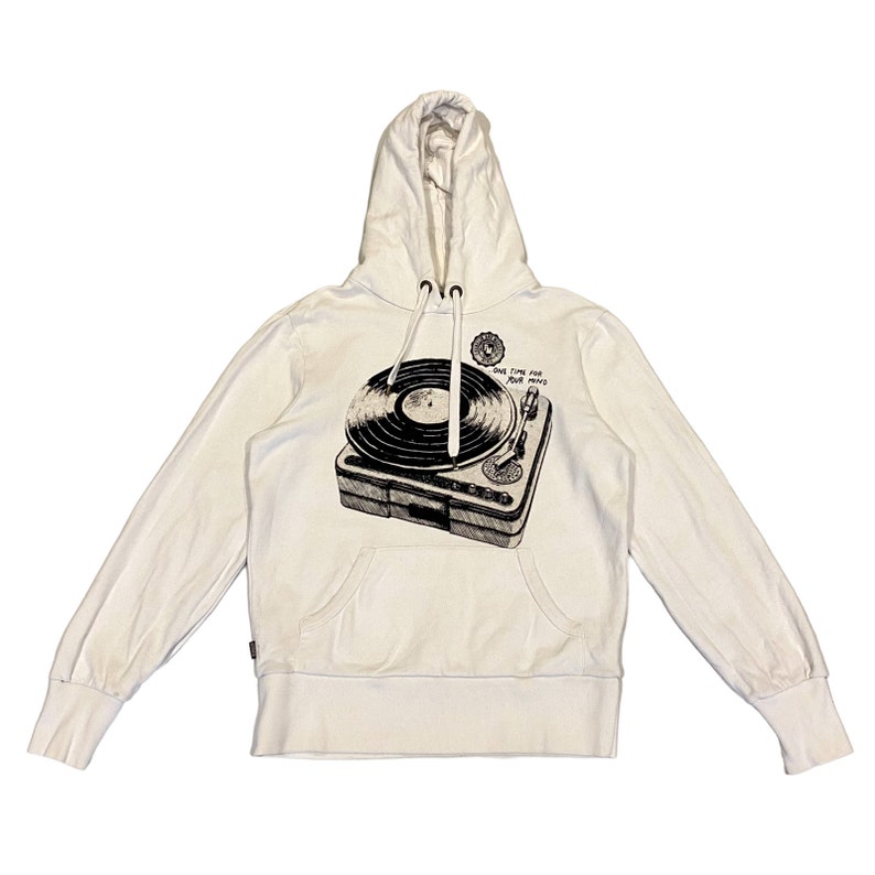 Franklin marshall one time for your mind record player hoodie