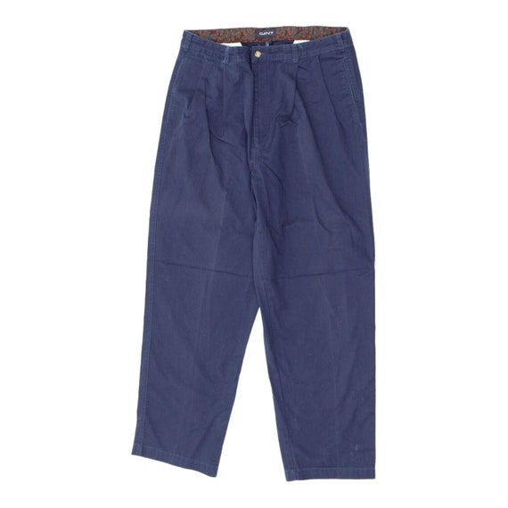 GANT Navy Blue Cotton Chino Trousers | Vintage Lu… - image 1