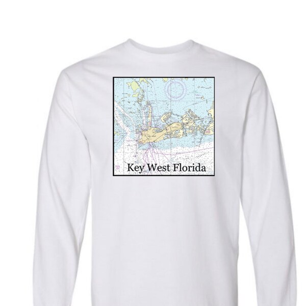 Nautical Chart Shirts Etsy