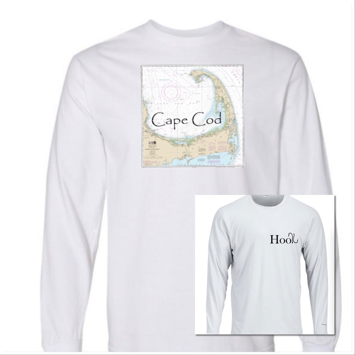 Cape Cod Chart Tee Cape cod Nautical Chart T Shirt SPF 50 Etsy