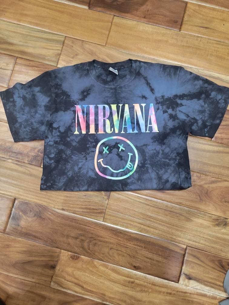 Nirvana tie dye shirt Clearance