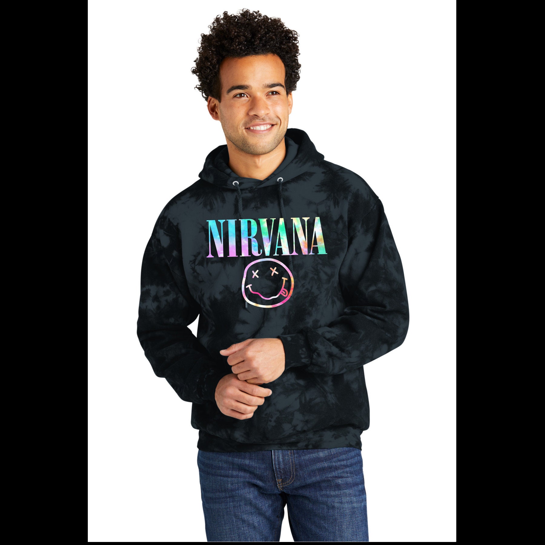 Nirvana tie dye sweater sale