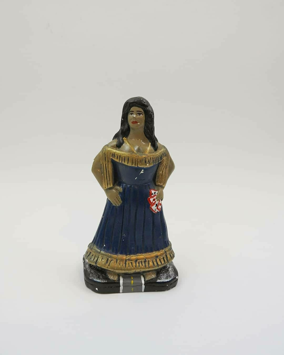 statue Syncrétiste. Art Religieux Populaire Brésilien. Céramique.