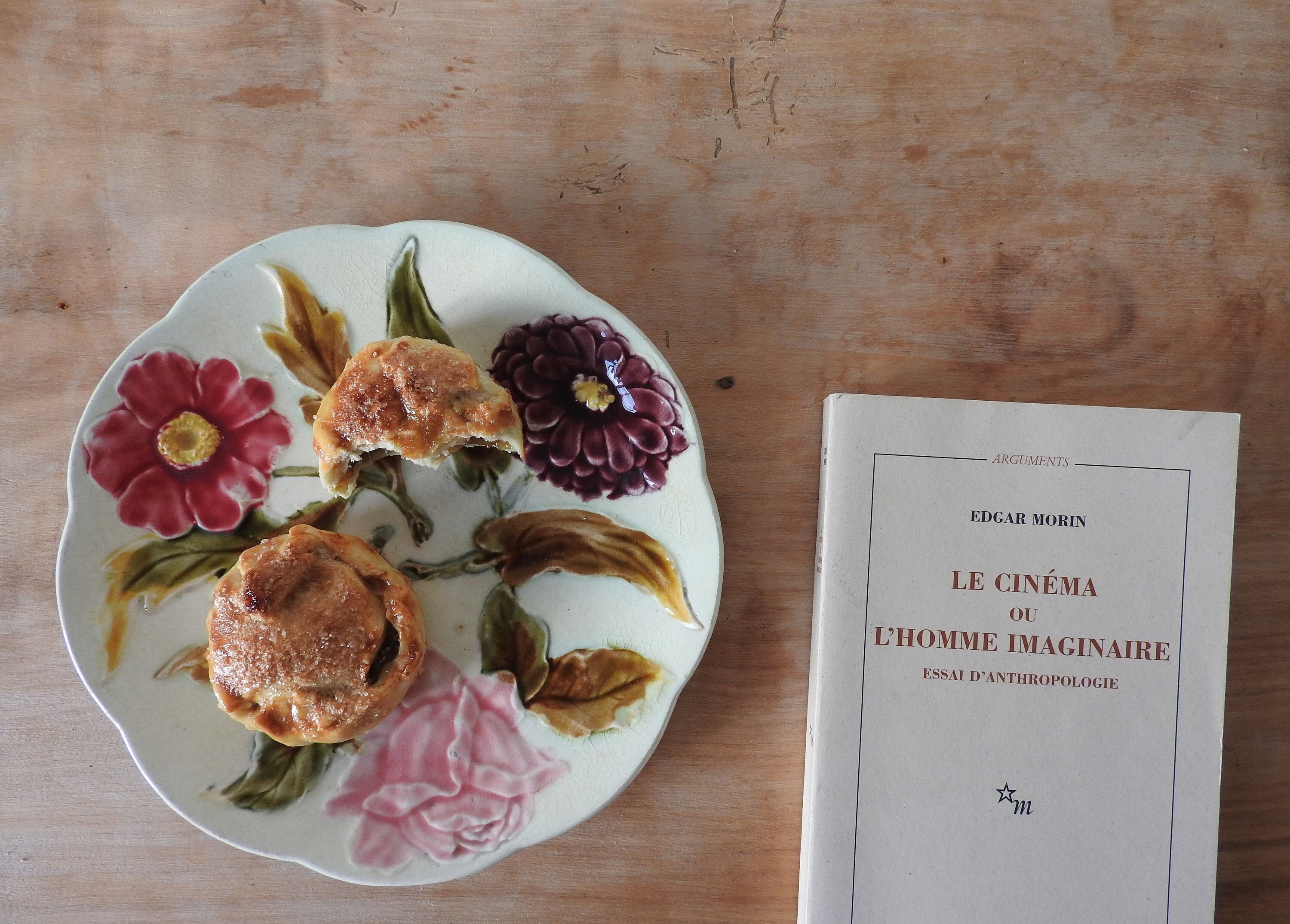 Assiette Ancienne en Barbotine. Xixe Siècle. Céramique Artisanale Française.