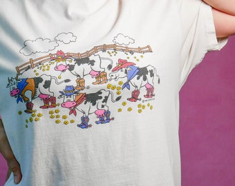 Vintage 90s / Country Cow Shirt