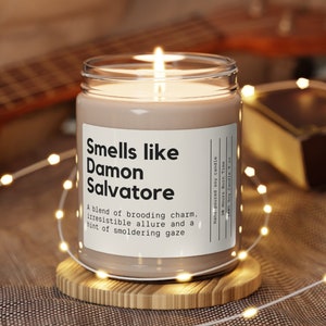 Smells Like Damon Salvatore Candle, Salvatore Brothers Candle, Smells Like Vampire Brothers Candle, Salvatore Brothers Merchandise