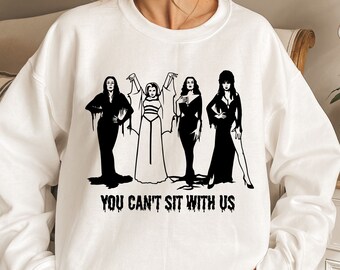 Horror Queens Sweatshirt, Halloween Damen Sweatshirt, You Can't Sit With Us Sweatshirt, Halloween Sweatshirt, Funny Halloween Crewneck